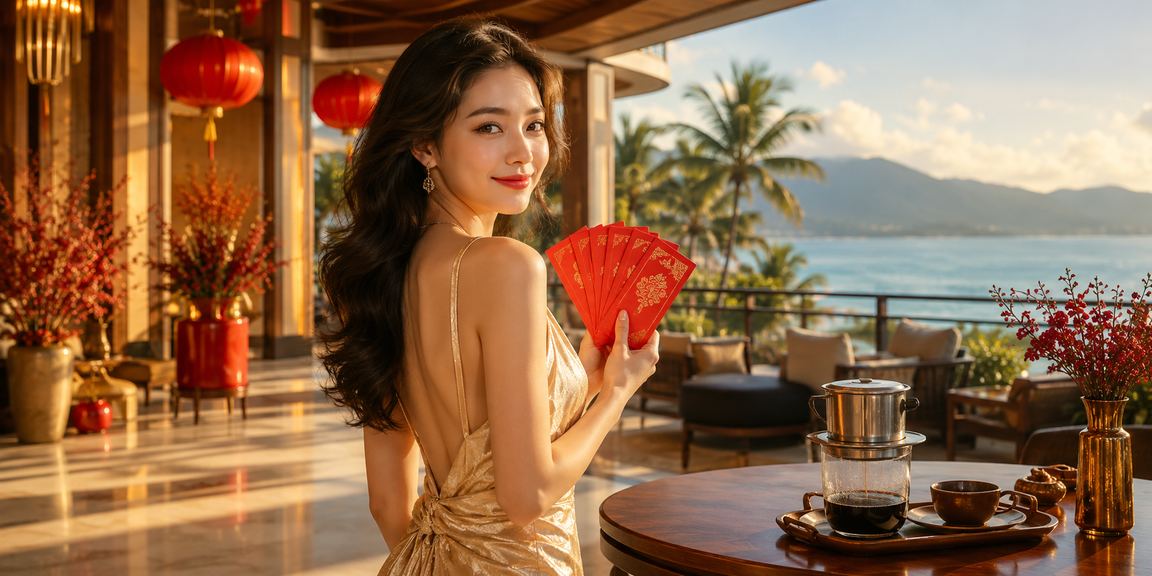 Người dùng Đà Nẵng nhận lì xì khuyến mãi điện tử qua app k2o bên ly cà phê
