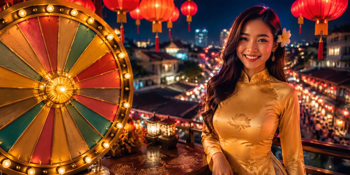 Người dùng Hà Nội tham gia vòng quay may mắn khuyến mãi tại chợ đêm