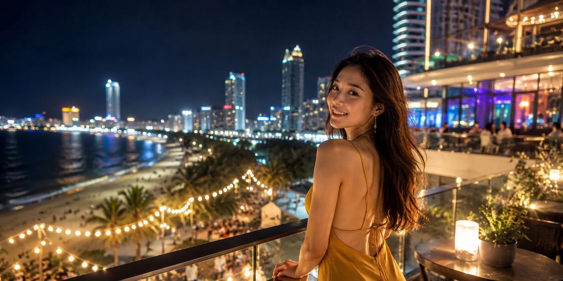 Người dùng tại bãi biển Nha Trang đăng ký tài khoản và nhận thưởng chào mừng qua app